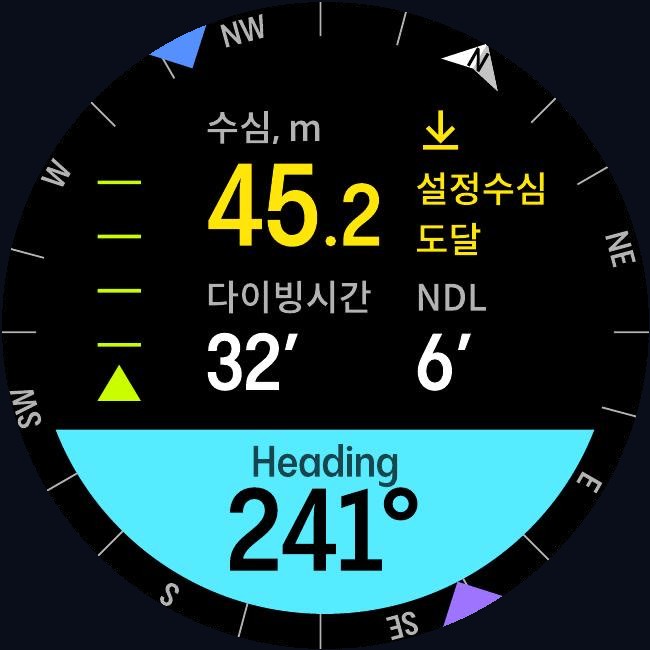 설정 수심 알림